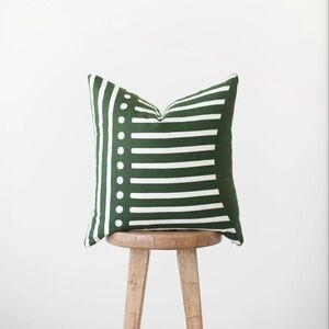 Woven Nook Green Pillow Cover